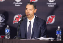 Mehta Hellebuyck Trade: What the Devils GM Said Last Month Devils General Manager Sunny Mehta speaks at a press conference at Prudential Center