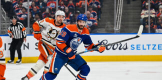 Adam Henrique Free Agency: 1,058 Games, Still No Deal Edmonton Oilers center Adam Henrique skates away from an Anaheim Ducks forward