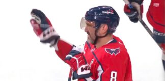 Ovechkin on Sons’ Hockey Obsession: ‘We Don’t Push Them’ Alex Ovechkin waves to the crowd at PPG Paints Arena during a tribute from the Pittsburgh Penguins