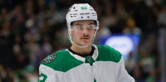 Wyatt Johnston Team Canada: ‘I Would Love That Down the Road’ Dallas Stars center Wyatt Johnston on the ice against the Minnesota Wild