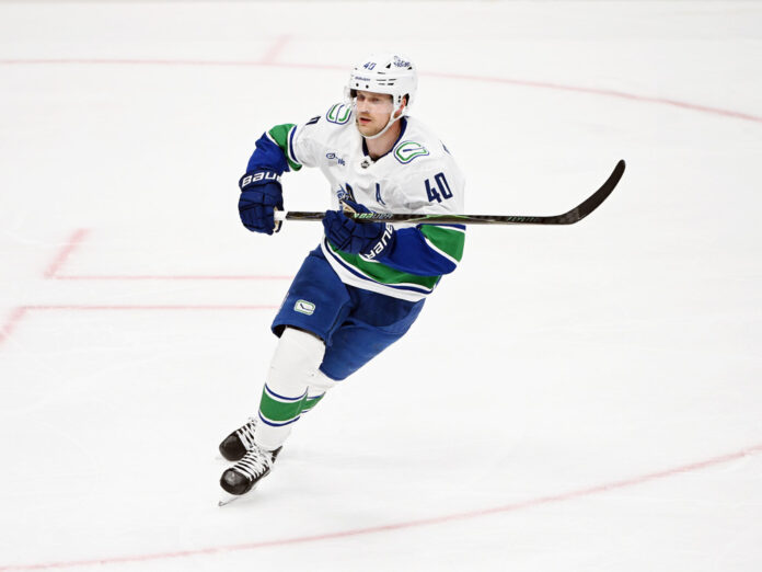 NHL: APR 12 Canucks at Ducks Vancouver Canucks forward Elias Pettersson trade rumors salary retention