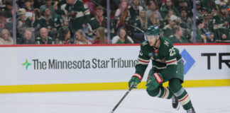 Wild Sign David Spacek, Caeden Bankier to One-Year Deals Minnesota Wild defenseman Jonas Brodin looks at his stick during a Stanley Cup Playoffs first-round game against the Dallas Stars