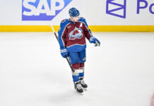Makar Signing: Avalanche Lock Up NHL’s First $20M Player Cale Makar 8 Colorado Avalanche celebrates second goal third period Game 1 Second Round 2026 Stanley Cup Playoffs Ball Arena