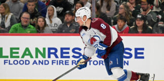 Sakic Says Makar Will Finish His Career in Colorado Colorado Avalanche defenseman Cale Makar skates with the puck during 2026 Stanley Cup Playoffs second round vs Minnesota Wild