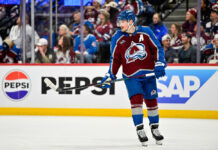 Cale Makar Contract: Avalanche Agree to Terms on Extension Colorado Avalanche defenseman Cale Makar 8 skates during a break in play third period Game 5 Stanley Cup Playoffs Second Round Wild vs Avalanche Ball Arena Denver May 13 2026