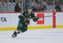 Wild Lines: Shabanov Gets First Crack at Kaprizov’s Wing Minnesota Wild left wing Kirill Kaprizov skates during a Stanley Cup Playoffs game against the Dallas Stars