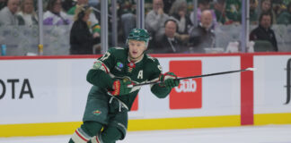 Wild Lines: Shabanov Gets First Crack at Kaprizov’s Wing Minnesota Wild left wing Kirill Kaprizov skates during a Stanley Cup Playoffs game against the Dallas Stars
