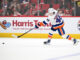Matthew Schaefer Records: Islanders Star Is Now 19 Matthew Schaefer New York Islanders defenseman shoots the puck in a road game