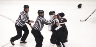 Report: Laperriere in Mix for Hamilton Hammers Coach Job Ian Laperriere skating for the Colorado Avalanche against the Los Angeles Kings in 2008