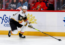 William Karlsson Extension: Golden Knights Keep an Original William Karlsson Vegas Golden Knights center skates with the puck