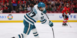 Capitals Re-Sign Liljegren to 2-Year, $6.5M Extension Timothy Liljegren San Jose Sharks defenseman shoots puck Capitals contract extension