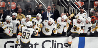 Mitch Marner’s Between-the-Legs Goal Is Already Goal of the Playoffs Mitch Marner Vegas Golden Knights goal celebration Conn Smythe Stanley Cup Final