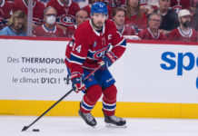 Suzuki Brothers Face Off for First Time in the NHL Montreal Canadiens center Nick Suzuki skates with the puck during the first period of Game 6 of the 2026 Stanley Cup Playoffs second round against the Buffalo Sabres at Bell Centre