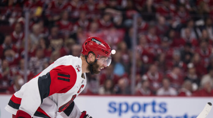 Jordan Staal Injury: Hurricanes Captain Out, Status Unclear Jordan Staal of the Carolina Hurricanes returns to his bench after scoring a goal in Game 4 of the Eastern Conference Final against the Montreal Canadiens at Bell Centre