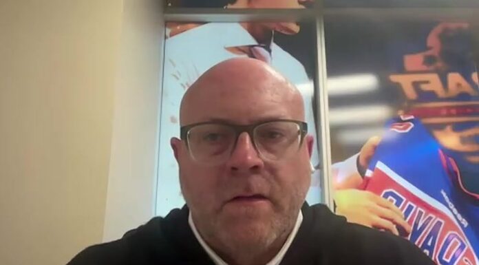 Stan Bowman Injury Update: ‘We’re Not Worried About This’ Edmonton Oilers GM Stan Bowman speaks with reporters during a media availability on May 14, 2026 after firing head coach Kris Knoblauch and assistant Mark Stuart