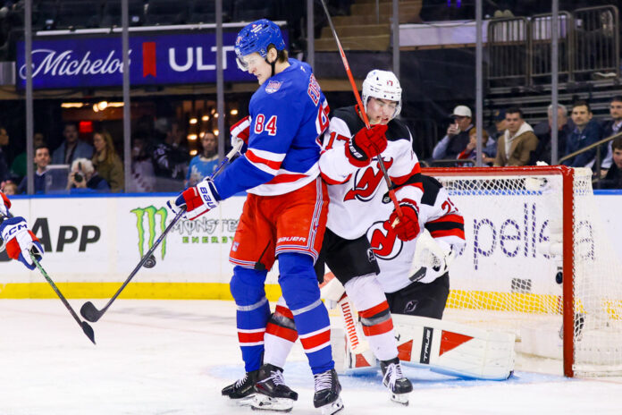 NHL: MAR 18 Devils at Rangers Adam Edstrom New York Rangers traded to Nashville Predators