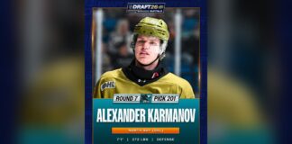 Sharks Draft 7-Foot-1 Karmanov, Tallest Pick in NHL History Alexander Karmanov San Jose Sharks 2026 NHL Draft tallest player ever drafted 7-foot-1 defenseman