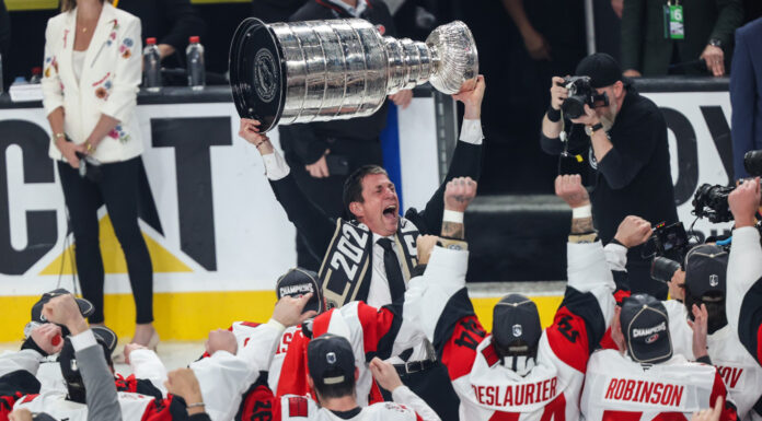 Hurricanes Outlook 2026-27: Canes Favored to Repeat Carolina Hurricanes head coach Rod Brindamour hoists the Stanley Cup after Game 6 of the 2026 Final