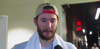 Bussi Gets Emotional Over Parents After First Playoff Start Carolina Hurricanes goaltender Brandon Bussi gets emotional during a postgame interview after his first NHL playoff start in Game 4 of the 2026 Stanley Cup Final