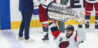 Brandon Bussi Lands Chipotle Deal 6 Years After Working There Carolina Hurricanes goaltender Brandon Bussi hoists the Stanley Cup after a Game 6 shutout in the 2026 Final