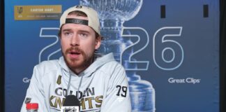 Hart: ‘I’ve Learned and Grown a Lot’ Since Joining Vegas Carter Hart Vegas Golden Knights speaks at Stanley Cup Final media day 2026