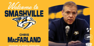 Predators Land Avalanche GM MacFarland as Hockey Ops President Chris MacFarland hired as Nashville Predators President of Hockey Operations and General Manager