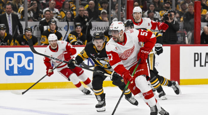 David Perron Signing: Stars Add Veteran Winger Detroit Red Wings left wing David Perron skates with the puck