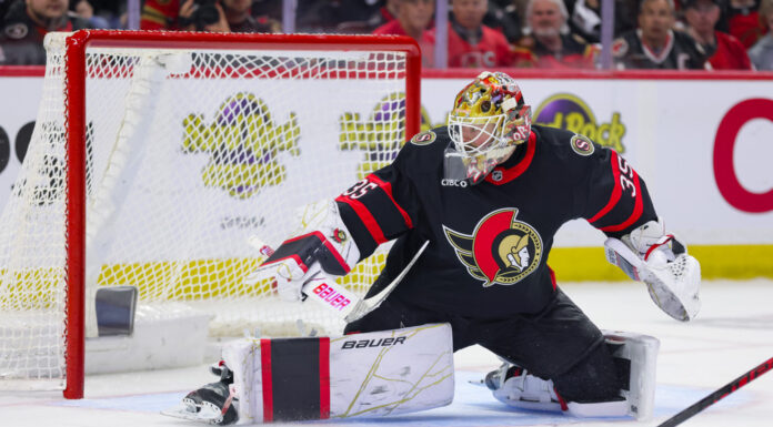 Senators Acquire Johansson in Trade From Lightning Samuel Ersson Senators trade goaltender Ottawa behind Linus Ullmark