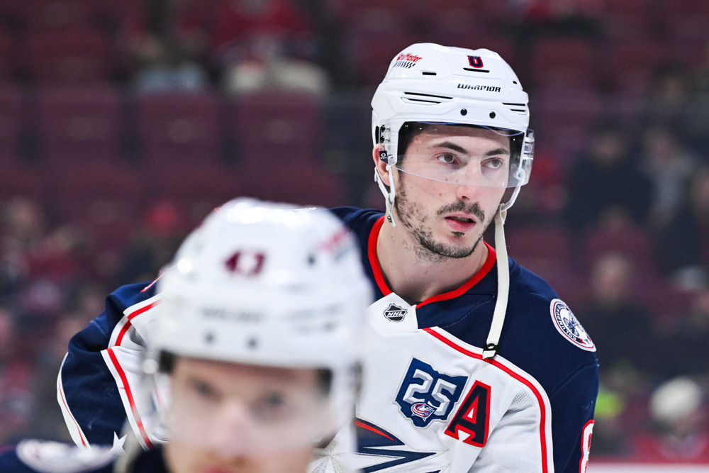 Zach Werenski of the Columbus Blue Jackets