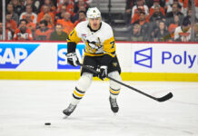 Malkin Retirement Talk: ‘It’s All About How My Body Feels’ Pittsburgh Penguins center Evgeni Malkin skates with the puck during the 2026 Stanley Cup Playoffs first round against the Philadelphia Flyers