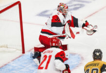 Frederik Andersen Injury: Oilers Goalie Out Until Late October Carolina Hurricanes goaltender Frederik Andersen makes a glove save in the 2026 Stanley Cup Final