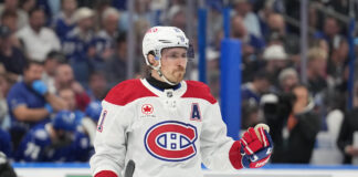 Emotional Gallagher: ‘It’s Pretty Clear I’ll Be Moving On’ Montreal Canadiens right wing Brendan Gallagher calls to a teammate during Game 5 of the first round playoff series against the Tampa Bay Lightning at Benchmark International Arena in Tampa