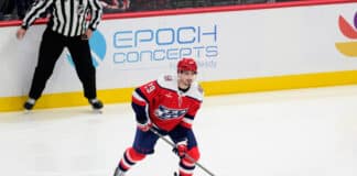 Penguins Sign Hendrix Lapierre to a Two-Year Deal Washington Capitals center Hendrix Lapierre skates with the puck, traded to the Pittsburgh Penguins