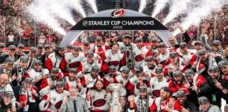 Dundon Roasted for Engraving Family on Stanley Cup Carolina Hurricanes celebrate winning the 2026 Stanley Cup over the Vegas Golden Knights