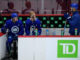 Malhotra Bag Skate: Canucks Coach Outskated His Own Players Vancouver Canucks head coach Manny Malhotra with Quinn Hughes and Elias Pettersson at training camp