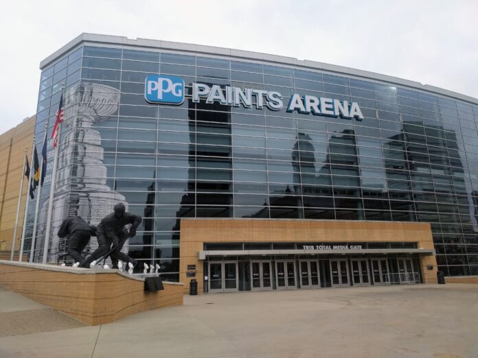 PPG Paints Arena Pittsburgh Penguins PPG Paints Arena exterior, home of the Pittsburgh Penguins, new Hoffmann ownership