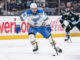 Robert Thomas Named Blues Captain After Trade Rumors Robert Thomas St. Louis Blues center skates with the puck