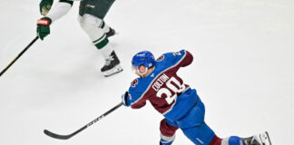 Predators Land Ross Colton in First MacFarland Trade Ross Colton Colorado Avalanche shoots during Stanley Cup Playoffs before trade to Nashville Predators