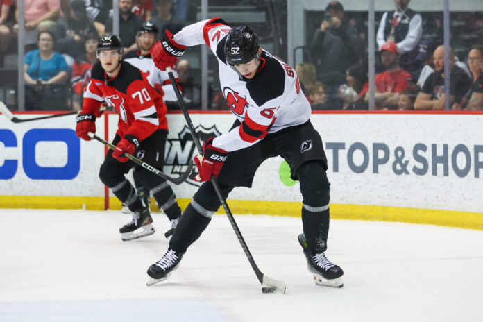Anton Silayev Devils Development Camp 2024 Anton Silayev Devils development camp 2024 defenseman prospect