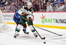 Tarasenko Free Agency: Panthers Hinged on Marchand Timeline Minnesota Wild winger Vladimir Tarasenko skates with the puck against the Colorado Avalanche