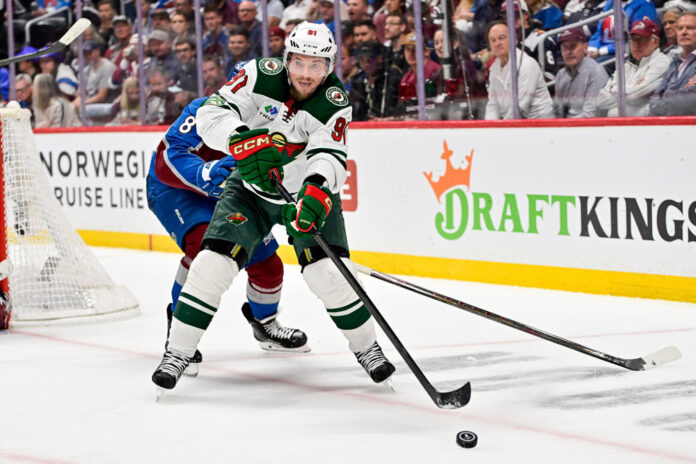 Vladimir Tarasenko Minnesota Wild free agency Minnesota Wild winger Vladimir Tarasenko skates with the puck against the Colorado Avalanche
