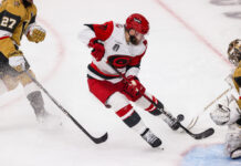 Taylor Hall Injury: Brind’Amour Says It ‘Doesn’t Look Good’ Carolina Hurricanes forward Taylor Hall in Game 4 of the 2026 Stanley Cup Final at T-Mobile Arena