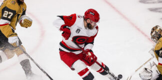 Taylor Hall Wins First Cup 16 Years After Going No. 1 Carolina Hurricanes forward Taylor Hall in Game 4 of the 2026 Stanley Cup Final at T-Mobile Arena