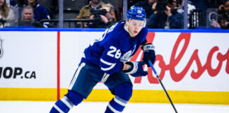 Maple Leafs Re-Sign Troy Stecher to Two-Year Extension Toronto Maple Leafs defenseman Troy Stecher skates with the puck