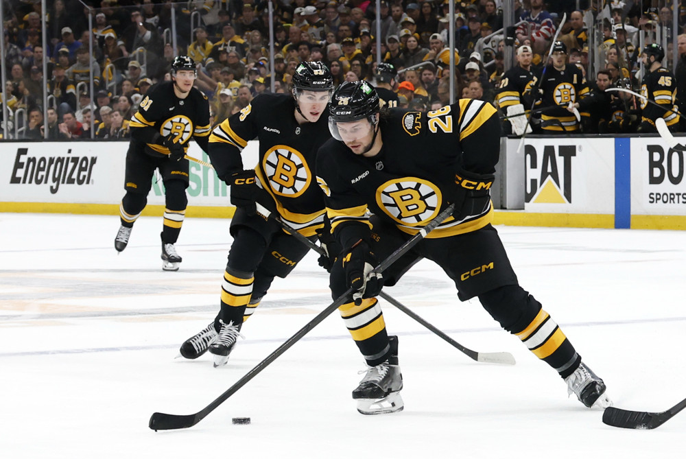 Boston Bruins playoff game at TD Garden