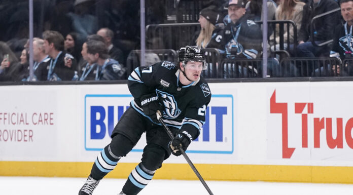 NHL Central Division Preview: Utah Is Loaded and Buying Barrett Hayton Utah Mammoth center skates with the puck offer sheet New Jersey Devils