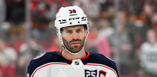 Jenner ‘Had a Sense’ Ovechkin Would Return After Swap Columbus Blue Jackets captain Boone Jenner reacts during a game against the Carolina Hurricanes
