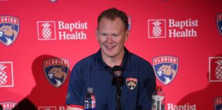 Brady Tkachuk Trade Joins NHL’s Long History of Brothers Brady Tkachuk speaks at his Florida Panthers introductory press conference after the trade that reunited him with brother Matthew Tkachuk