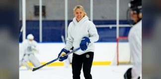 Cara Gardner Morey Hire: Goldeneyes GM Takes the Bench Cara Gardner Morey on the ice in Vancouver Goldeneyes gear after being named PWHL head coach