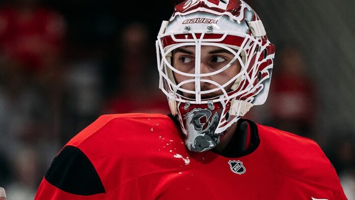 Carter Gylander Red Wings signing Carter Gylander Detroit Red Wings goalie signing one-year two-way contract